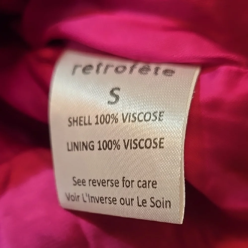 Retrofete Red and Pink Mini Dress - Picture 6 of 9